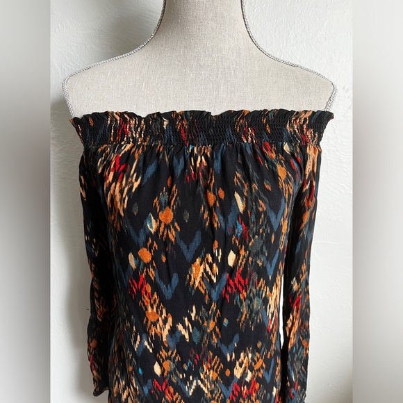 beachlunchlounge Off Shoulder Mae Boho Dress Womens Size Small - Picture 4 of 11